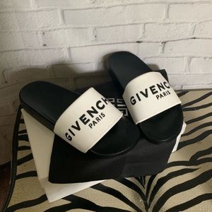 Givenchy White Slides